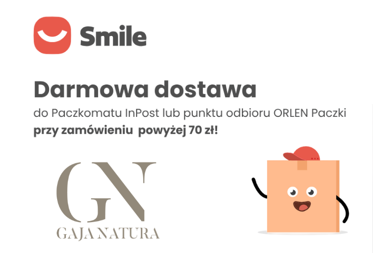 Darmowa dostawa od 70zł w Gajanatura!